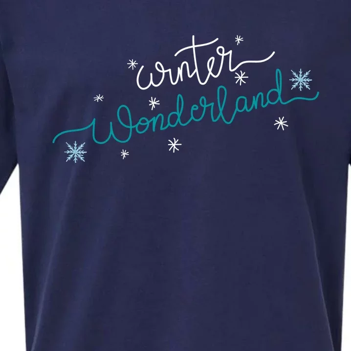 Winter Wonderland Snowflake Sueded Cloud Jersey T-Shirt