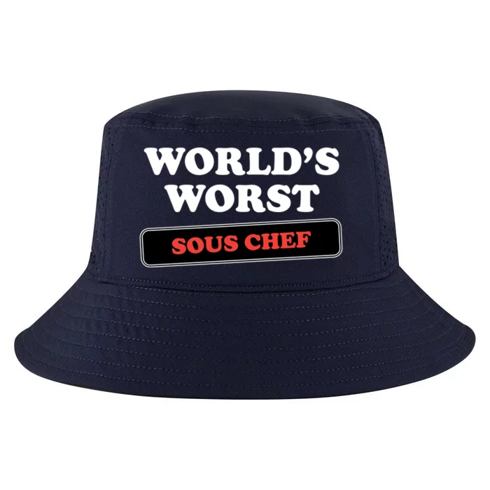 Worlds Worst Sous Chef Gift Cool Comfort Performance Bucket Hat