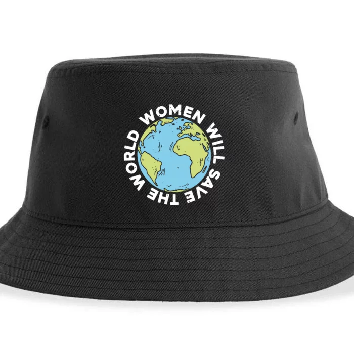 Women Will Save The World International Day Of Peace Sustainable Bucket Hat