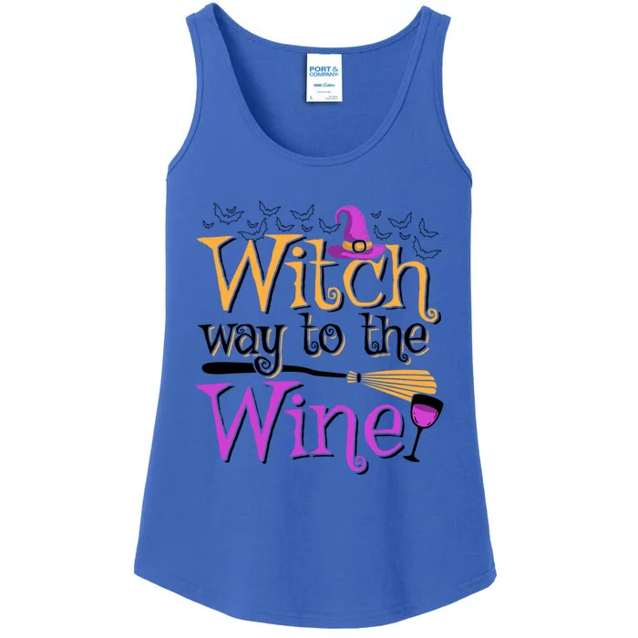 Witch Way To The Wine Ing Pun Halloween Lover Gift Ladies Essential Tank