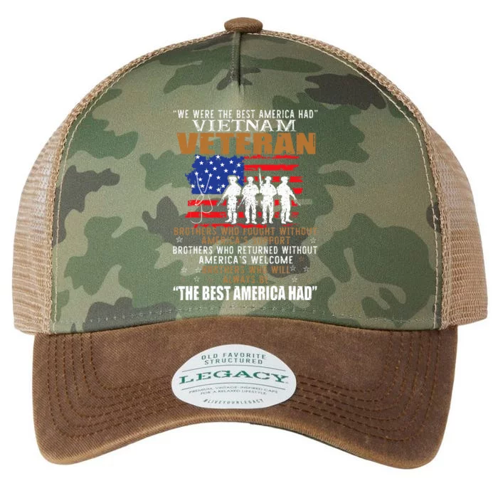 We Were The Best America Had Vietnam Veteran Brothers Who Legacy Tie Dye Trucker Hat