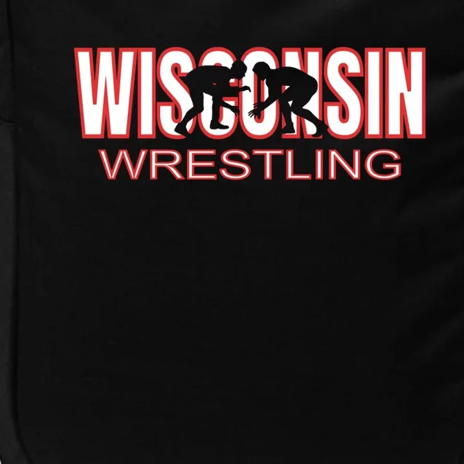 Wisconsin Wrestling Team Coach Wrestler State Pride Gift Great Gift Impact Tech Backpack