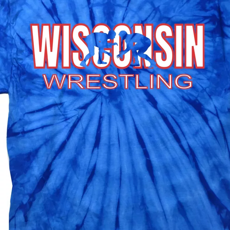 Wisconsin Wrestling Team Coach Wrestler State Pride Gift Great Gift Tie-Dye T-Shirt