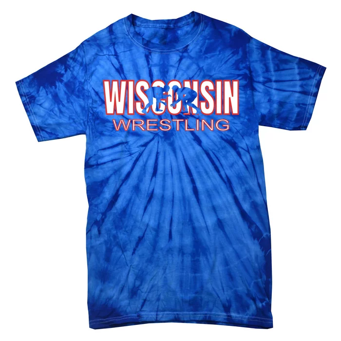 Wisconsin Wrestling Team Coach Wrestler State Pride Gift Great Gift Tie-Dye T-Shirt