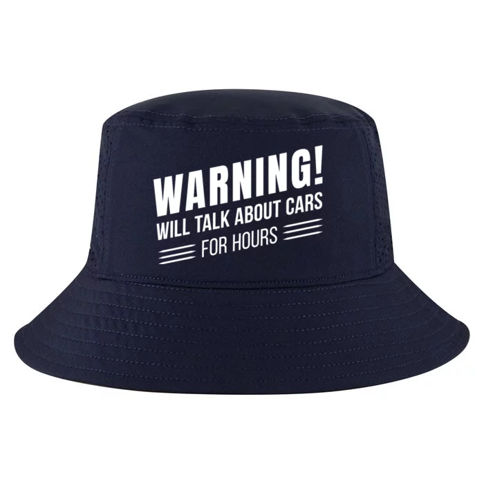 Warning Will Talk About Cars For Hours Cool Comfort Performance Bucket Hat