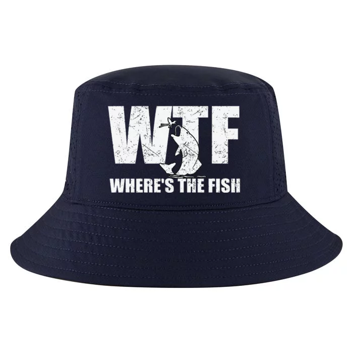 Wtf WhereS The Fish Funny Fishing Gifts Fathers Day Cool Comfort Performance Bucket Hat