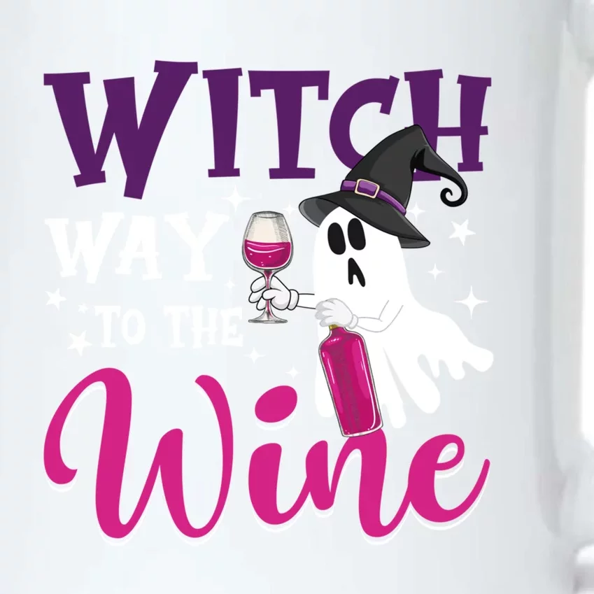 Witch Way To The Wine Funny Halloween Costume Ghosts Wine Cute Gift Black Color Changing Mug