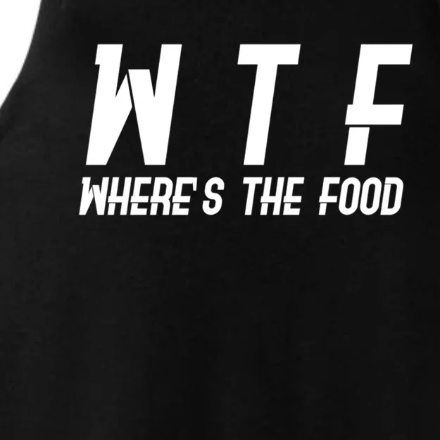 Wtf Wheres The Food Funny Gift Ladies Tri-Blend Wicking Tank