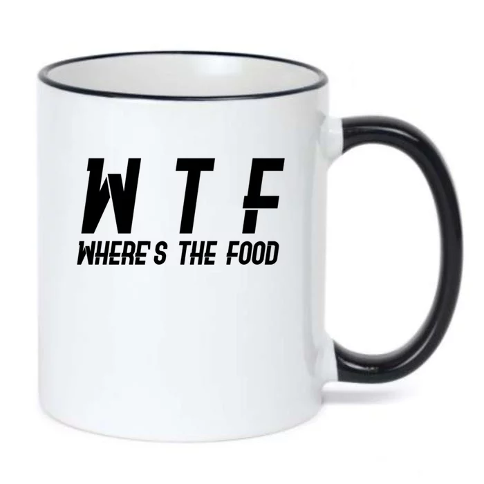 Wtf Wheres The Food Funny Gift Black Color Changing Mug