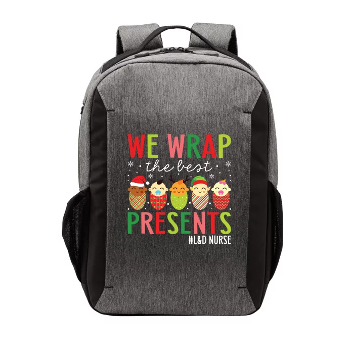 We Wrap The Best Presents Labor And Delivery Nurse Christmas Vector Backpack