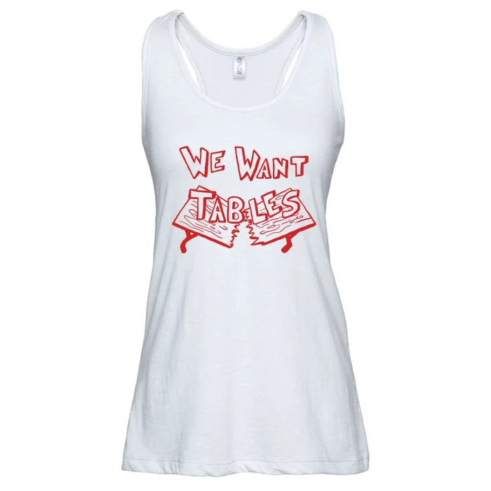 We Want Tables Wrestling Funny Ladies Essential Flowy Tank