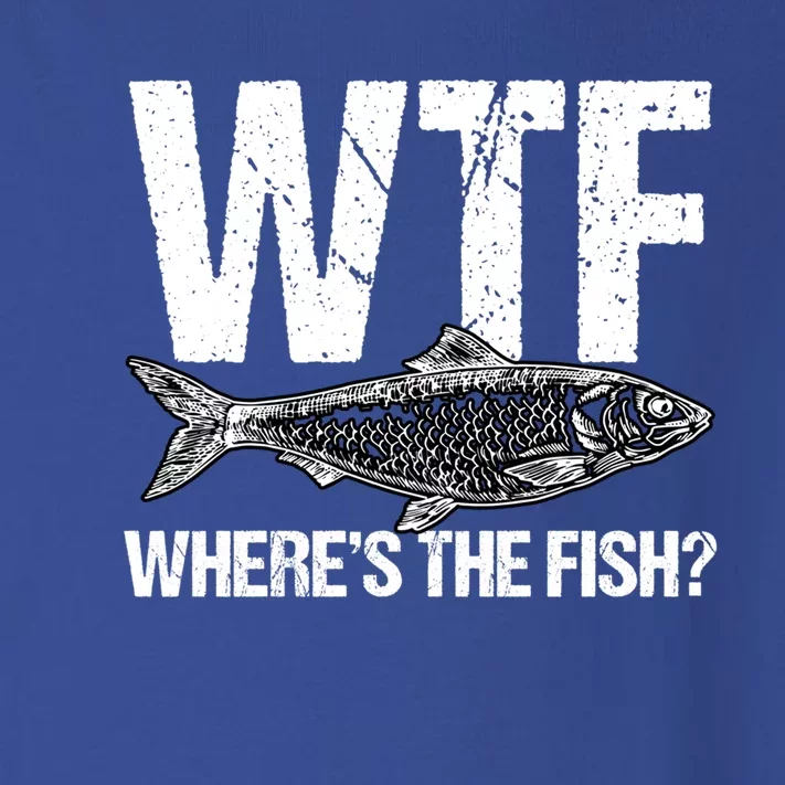 Wtf Wheres The Fish Funny Fishing Humor Fisher Meaningful Gift Toddler Long Sleeve Shirt