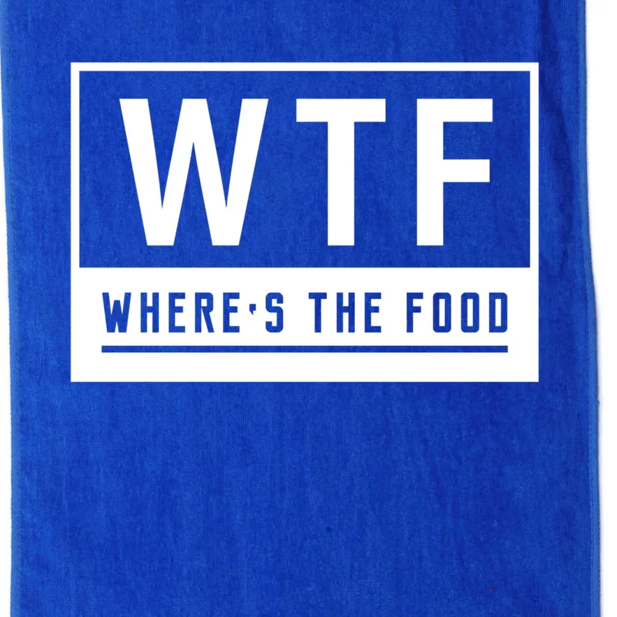 Wtf Wheres The Food Cook Chef Cooking Cute Gift Platinum Collection Golf Towel