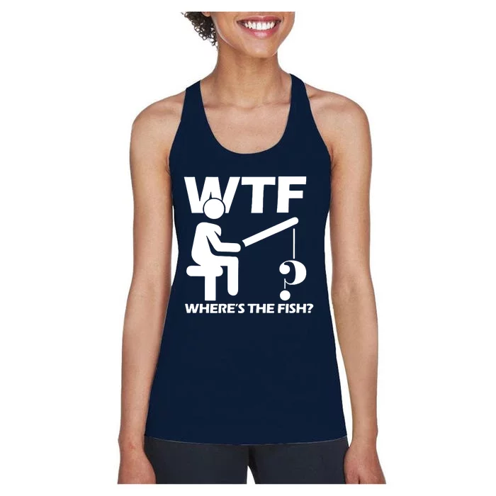 Wtf Wheres The Fish Women's Racerback Tank