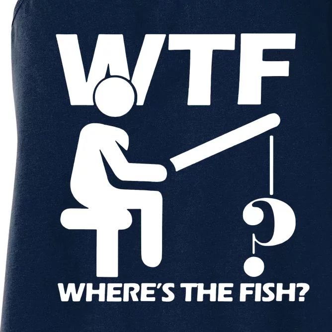 Wtf Wheres The Fish Women's Racerback Tank