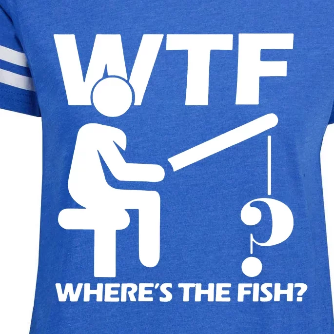 Wtf Wheres The Fish Enza Ladies Jersey Football T-Shirt