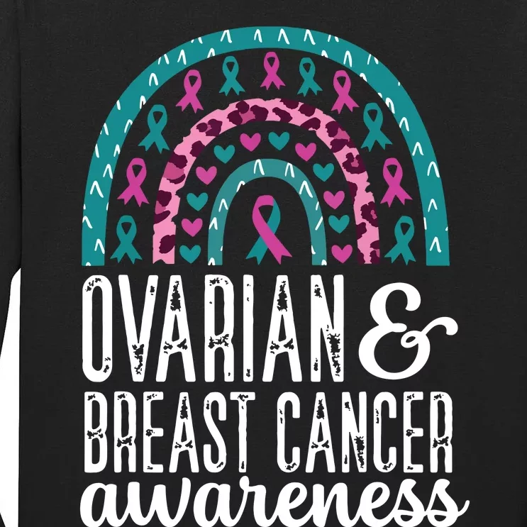 We Wear Teal Ovarian Cancer Awareness Month Tall Long Sleeve T-Shirt