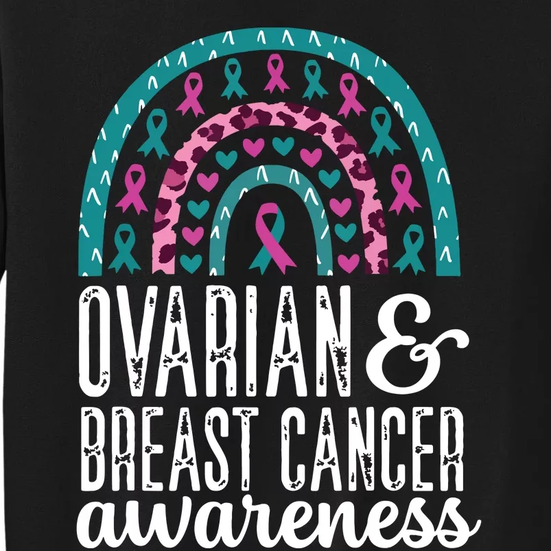 We Wear Teal Ovarian Cancer Awareness Month Tall Sweatshirt