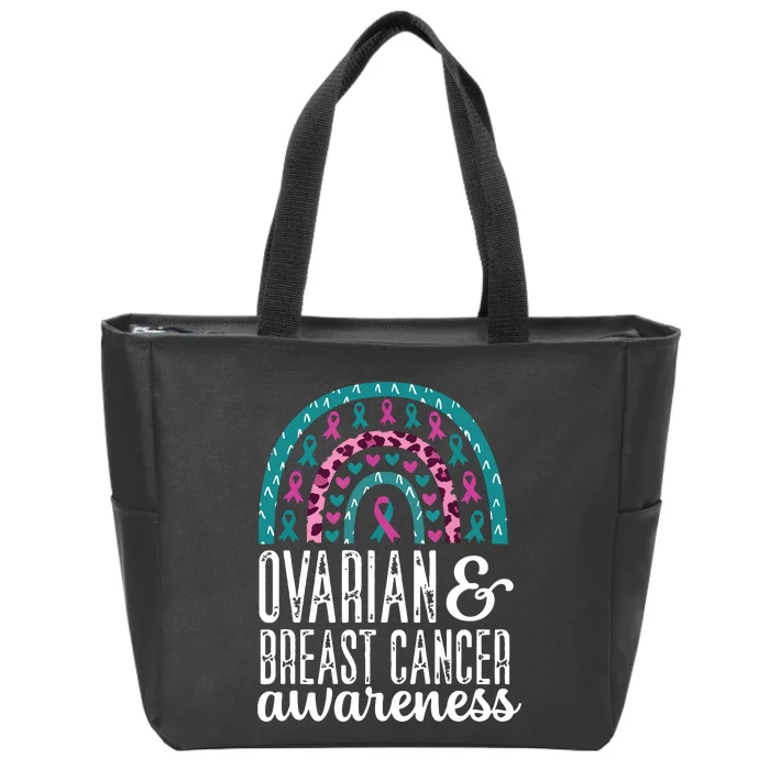 We Wear Teal Ovarian Cancer Awareness Month Zip Tote Bag