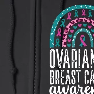 We Wear Teal Ovarian Cancer Awareness Month Full Zip Hoodie