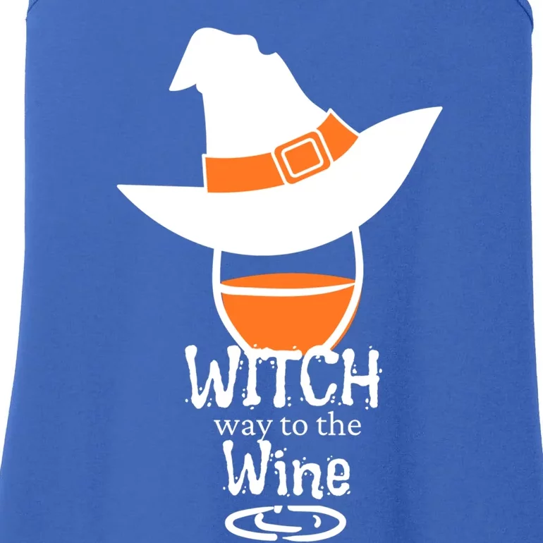 Witch Way To The Wine Funny Halloween Wine Ing Mom Meaningful Gift Ladies Essential Tank