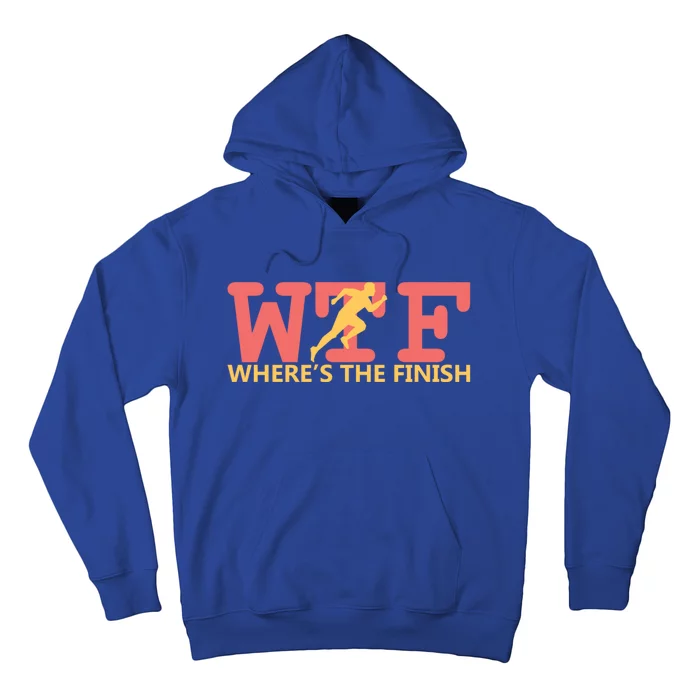 Wtf Where´s The Finish Running Gift Hoodie