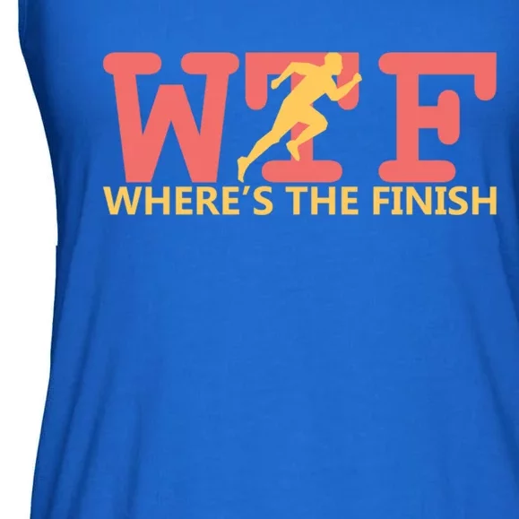 Wtf Where´s The Finish Running Gift Ladies Essential Flowy Tank