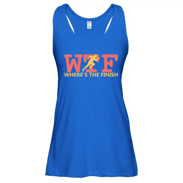 Wtf Where´s The Finish Running Gift Ladies Essential Flowy Tank