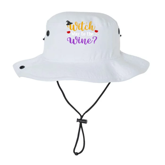 Witch Way To The Wine Funny Halloween Wine Lovers Witch Pun Gift Legacy Cool Fit Booney Bucket Hat