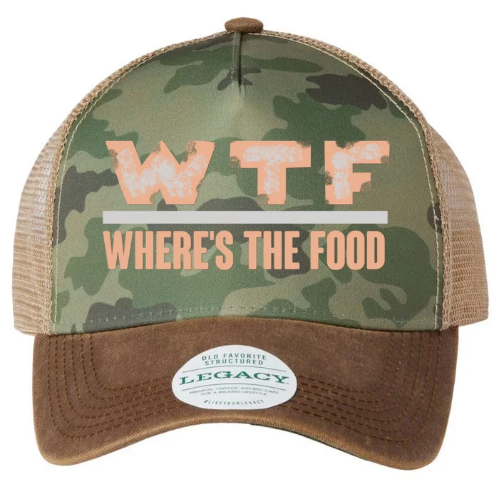 Wtf Wheres The Food Funny Gift Legacy Tie Dye Trucker Hat