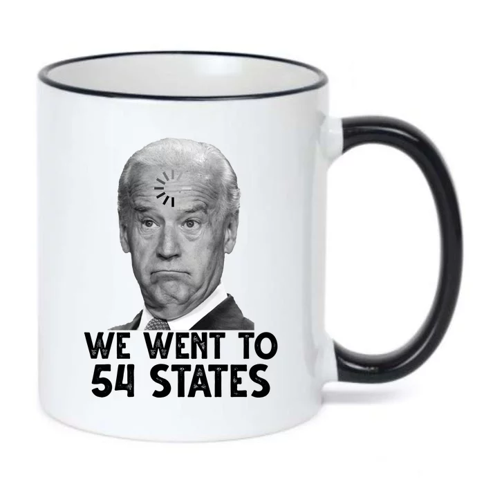 We Went To 54 States Joe Biden Loading Anti Biden Funny Black Color Changing Mug