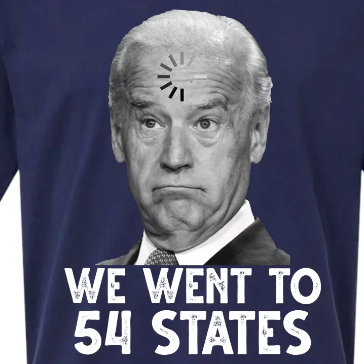 We Went To 54 States Joe Biden Loading Anti Biden Funny Sueded Cloud Jersey T-Shirt