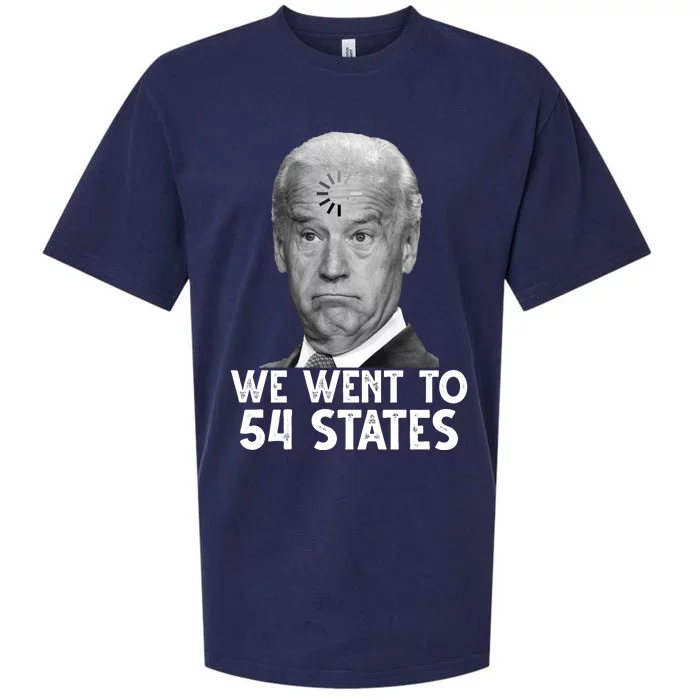 We Went To 54 States Joe Biden Loading Anti Biden Funny Sueded Cloud Jersey T-Shirt