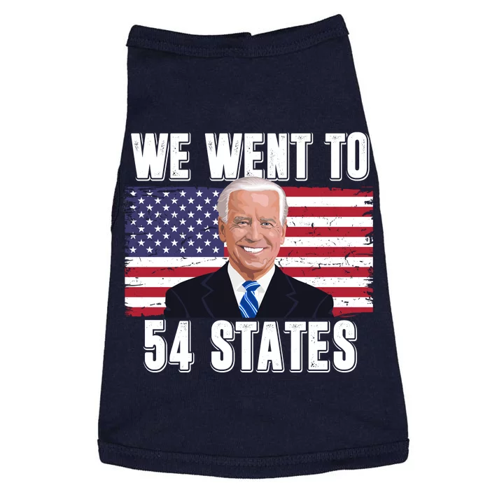 We Went To 54 States USA Flag Joe Biden Funny Doggie Tank