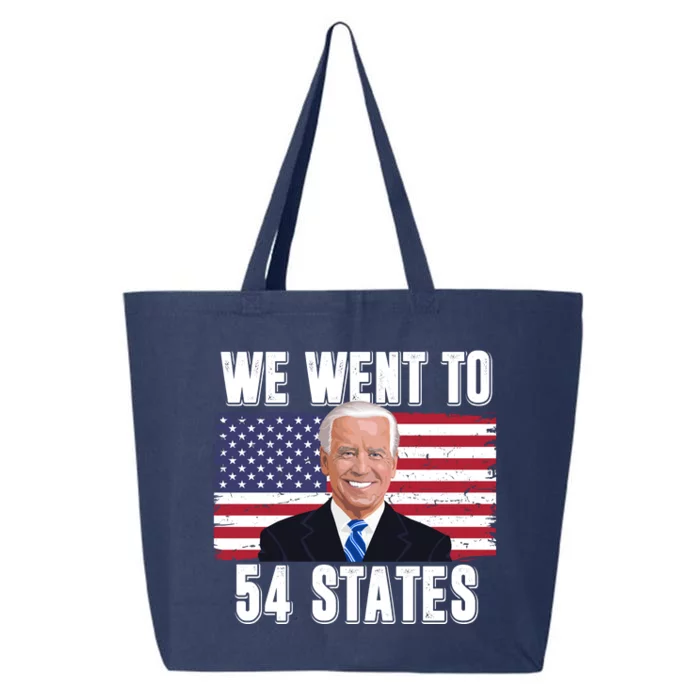 We Went To 54 States USA Flag Joe Biden Funny 25L Jumbo Tote