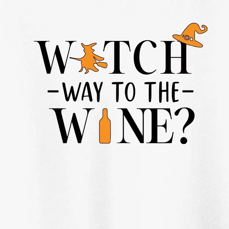 Witch Way To The Wine Halloween Toddler T-Shirt