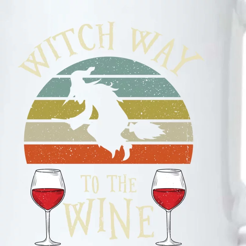 Witch Way To The Wine Funny Witch Costume Meaningful Gift Black Color Changing Mug