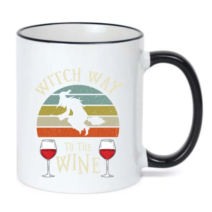 Witch Way To The Wine Funny Witch Costume Meaningful Gift Black Color Changing Mug