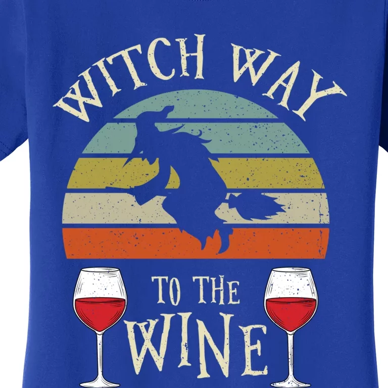 Witch Way To The Wine Funny Witch Costume Meaningful Gift Women's T-Shirt