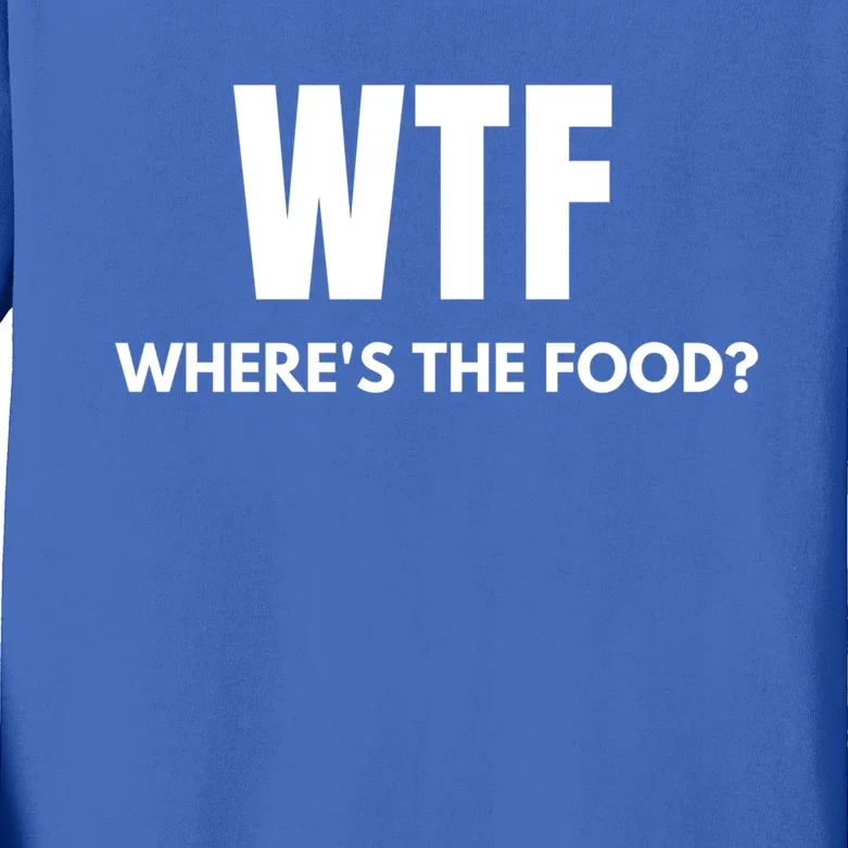 Wtf Wheres The Food? Christmas Clothing Cool Gift Kids Long Sleeve Shirt