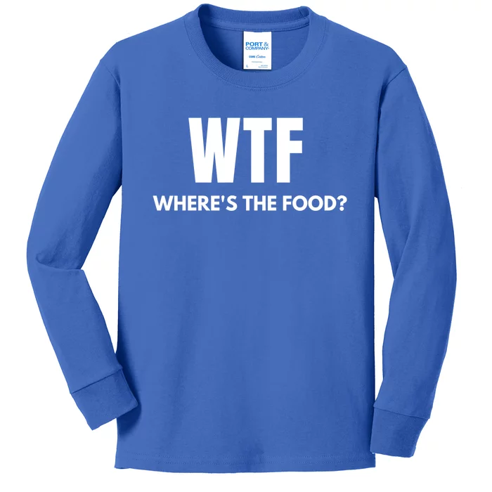 Wtf Wheres The Food? Christmas Clothing Cool Gift Kids Long Sleeve Shirt