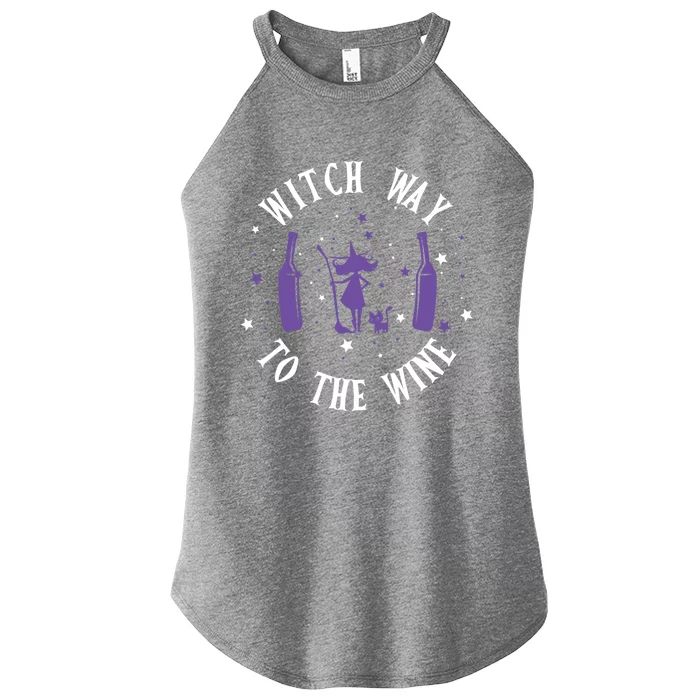 Witch Way To The Wine Funny Witches Costume Funny Gift Women’s Perfect Tri Rocker Tank