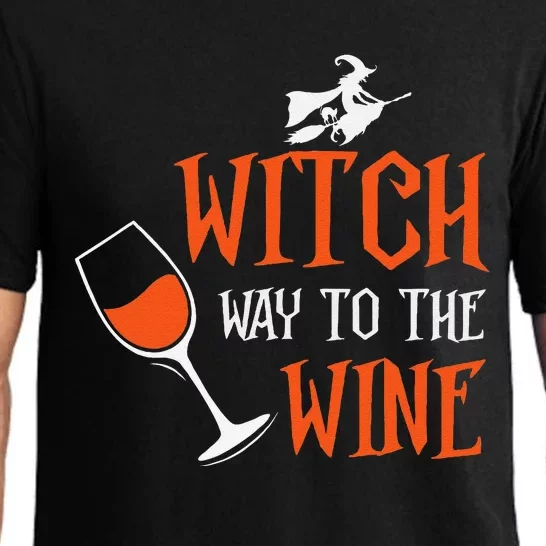 Witch Way To The Wine Funny Halloween Party Costume Pajama Set