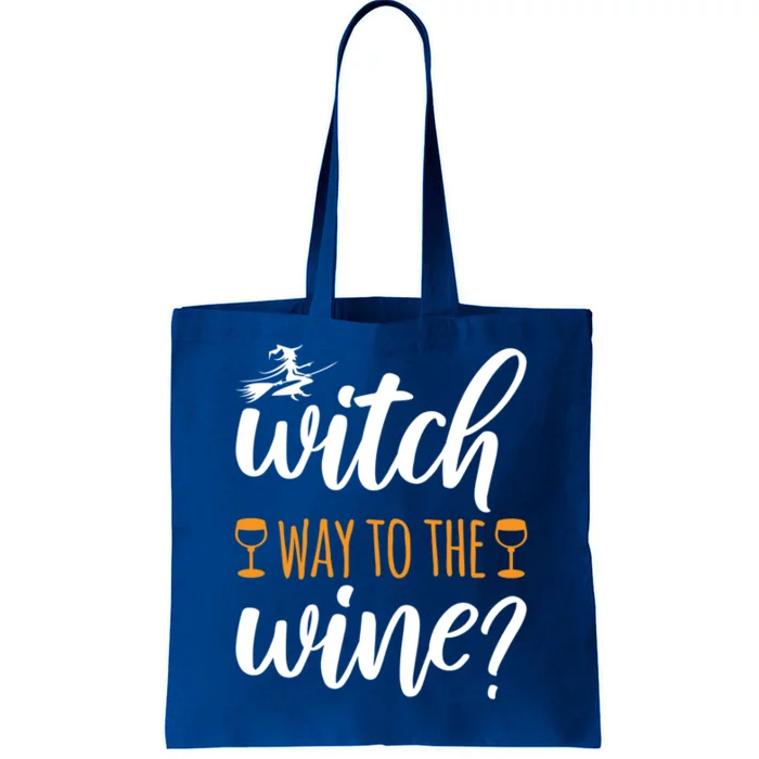 Witch Way To The Wine Halloween Funny Funny Gift Tote Bag