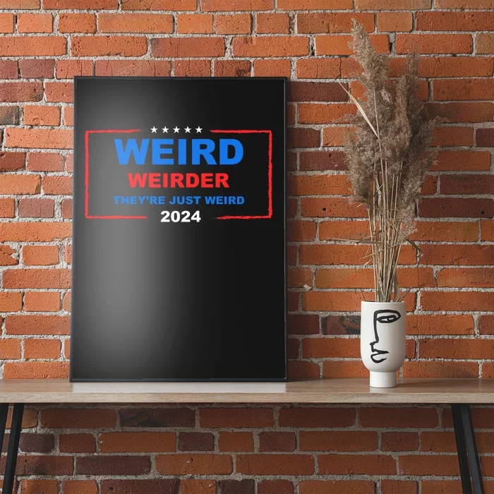 Weird Weirder TheyRe Just Weird 2024 Election Democrat Poster