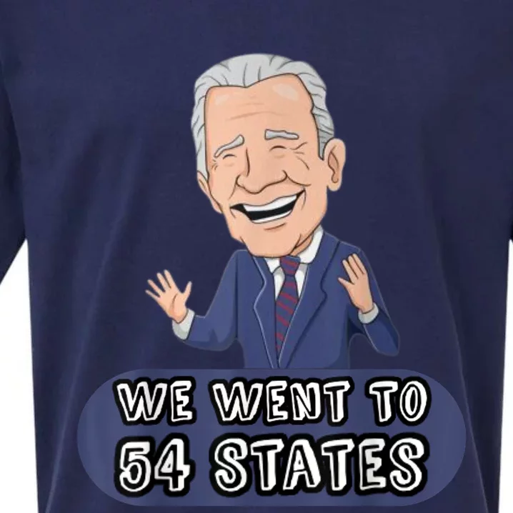 We Went To 54 States, Funny President Biden Gaff Sueded Cloud Jersey T-Shirt