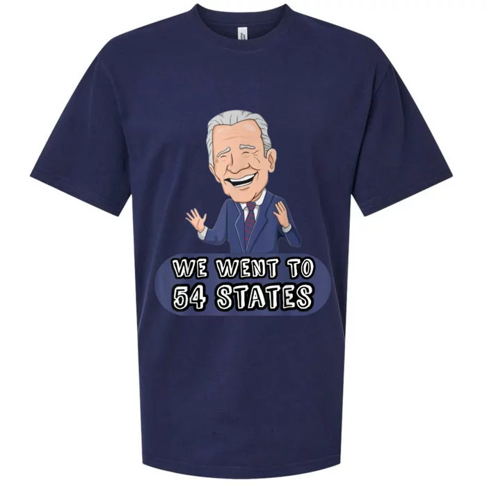 We Went To 54 States, Funny President Biden Gaff Sueded Cloud Jersey T-Shirt