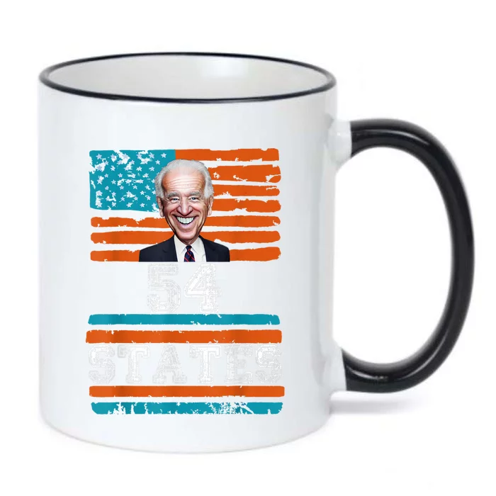 We Went To 54 States, Funny President Biden Gaff Black Color Changing Mug