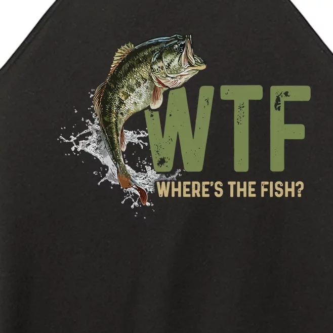 Wtf WhereS The Fish Women’s Perfect Tri Rocker Tank