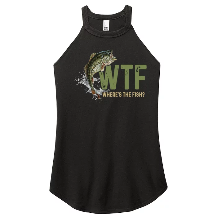 Wtf WhereS The Fish Women’s Perfect Tri Rocker Tank